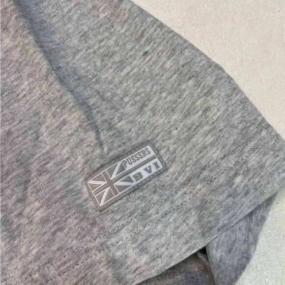 Pussers Crown Colony Graphic T-shirt Men Large Gray Short Sleeve - Picture 5 of 7